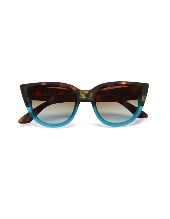 Gafas de Sol Okkia Silvia Habana y Azul | Montura Carey Azul Soft Touch UV 400 | Maldita