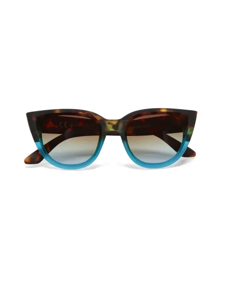 Gafas de Sol Okkia Silvia Habana y Azul | Montura Carey Azul Soft Touch UV 400 | Maldita