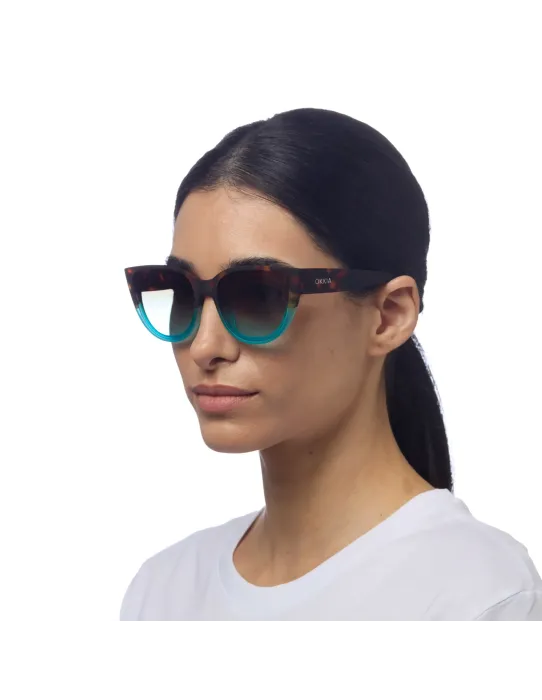 Gafas de Sol Okkia Silvia Habana y Azul | Montura Carey Azul Soft Touch UV 400 | Maldita