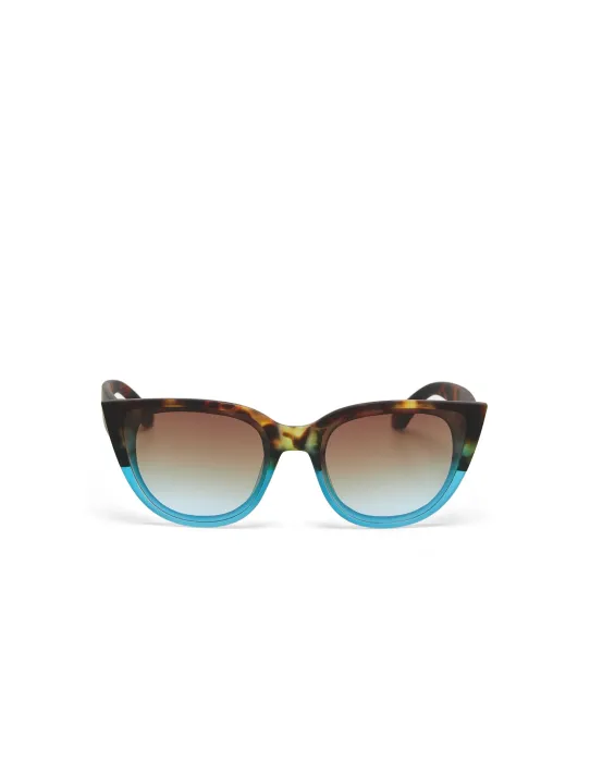 Gafas de Sol Okkia Silvia Habana y Azul | Montura Carey Azul Soft Touch UV 400 | Maldita