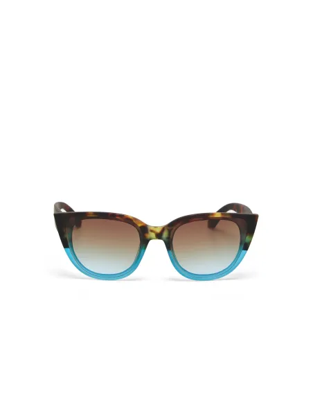 Gafas de Sol Okkia Silvia Habana y Azul | Montura Carey Azul Soft Touch UV 400 | Maldita