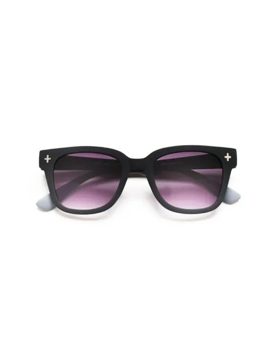 Gafas de Sol Okkia Giovanni Negro y Gris | Montura Cuadrada Soft Touch UV 400 | Maldita