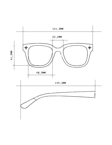 Gafas de Sol Okkia Giovanni Negro y Gris | Montura Cuadrada Soft Touch UV 400 | Maldita