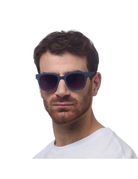 Gafas de Sol Okkia Giovanni Midnight | Montura Cuadrada Azul Soft Touch UV 400 | Maldita