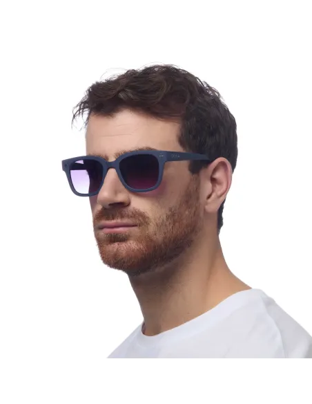 Gafas de Sol Okkia Giovanni Midnight | Montura Cuadrada Azul Soft Touch UV 400 | Maldita