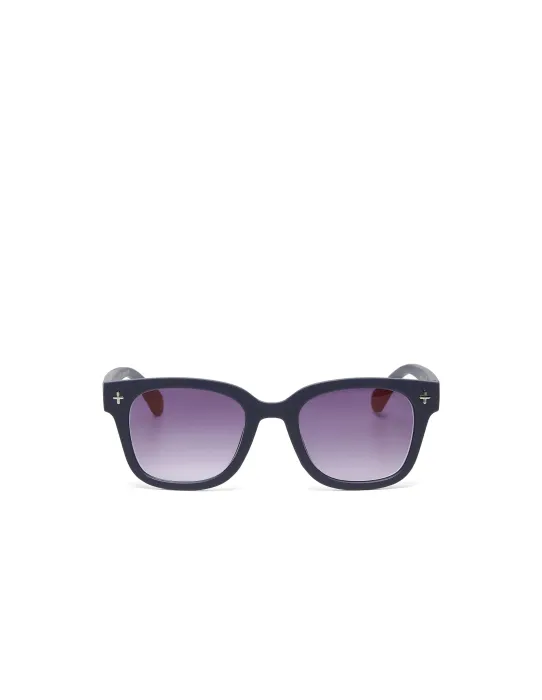 Gafas de Sol Okkia Giovanni Midnight | Montura Cuadrada Azul Soft Touch UV 400 | Maldita