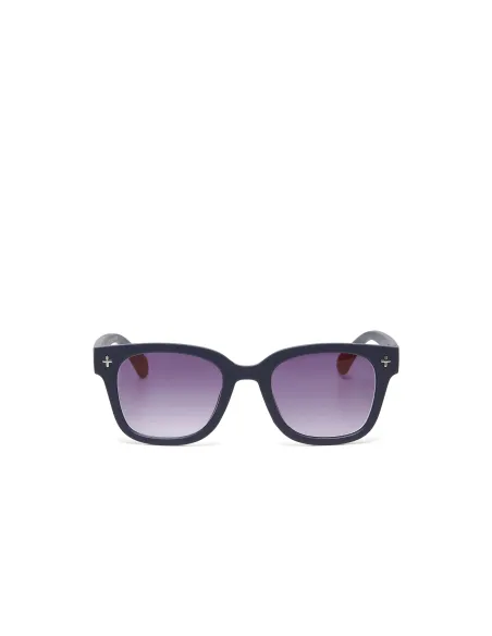 Gafas de Sol Okkia Giovanni Midnight | Montura Cuadrada Azul Soft Touch UV 400 | Maldita