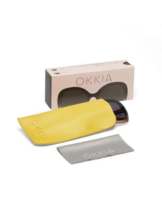 Gafas de Sol Okkia Anna Black Shaded Rose | Montura Degradada Soft Touch UV 400 | Maldita