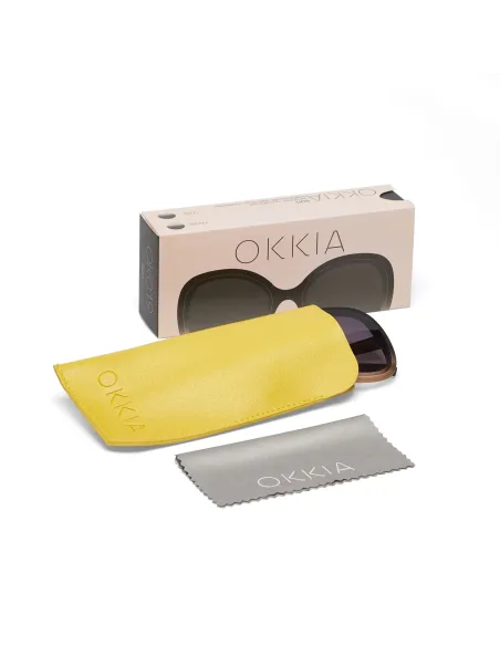 Gafas de Sol Okkia Anna Black Shaded Rose | Montura Degradada Soft Touch UV 400 | Maldita