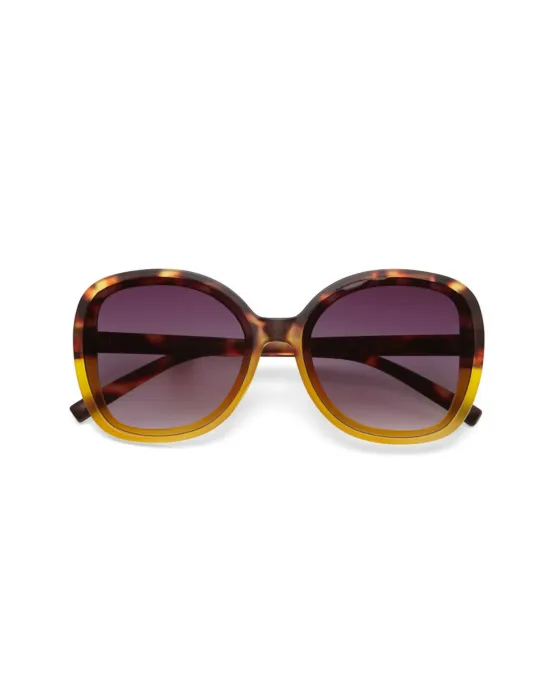 Gafas de Sol Okkia Anna Amarillo Habana | Montura Redonda Soft Touch UV 400 | Maldita