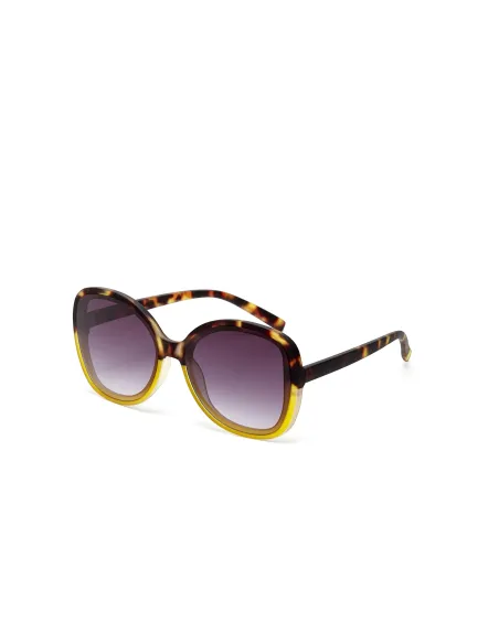 Gafas de Sol Okkia Anna Amarillo Habana | Montura Redonda Soft Touch UV 400 | Maldita
