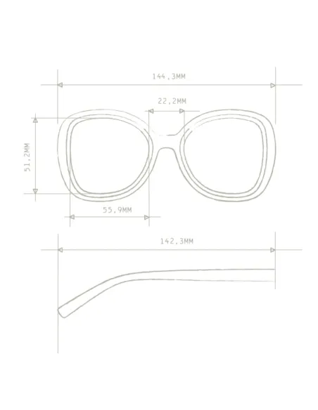 Gafas de Sol Okkia Anna Amarillo Habana | Montura Redonda Soft Touch UV 400 | Maldita
