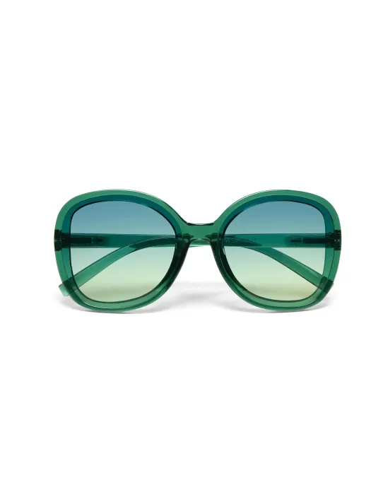 Gafas de Sol Okkia Anna Verde | Montura Redonda Soft Touch UV 400 | Maldita