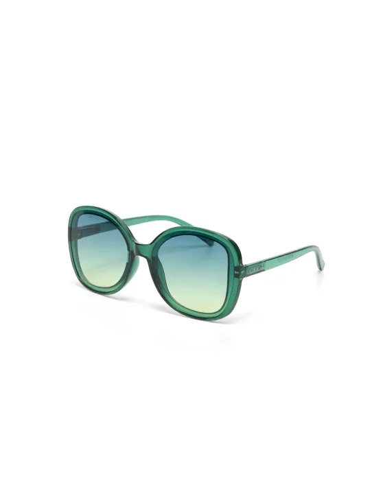 Gafas de Sol Okkia Anna Verde | Montura Redonda Soft Touch UV 400 | Maldita