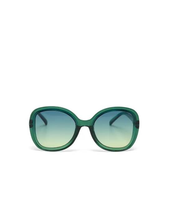 Gafas de Sol Okkia Anna Verde | Montura Redonda Soft Touch UV 400 | Maldita