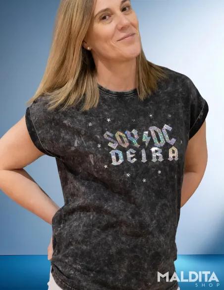 Camiseta Soy DC Deira Party Edition | Edición limitada con strass y diseño holográfico
