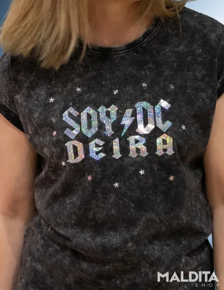 Camiseta Soy DC Deira Party Edition | Edición limitada con strass y diseño holográfico