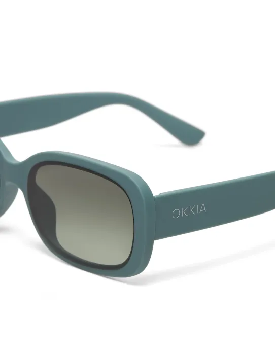 Gafas de Sol Okkia Chiara Green Sage | Montura Verde Salvia Soft Touch UV 400 | Maldita