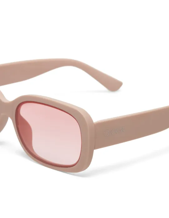Gafas de Sol Okkia Chiara Dust Pink | Montura Rosa Empolvado Soft Touch UV 400 | Maldita