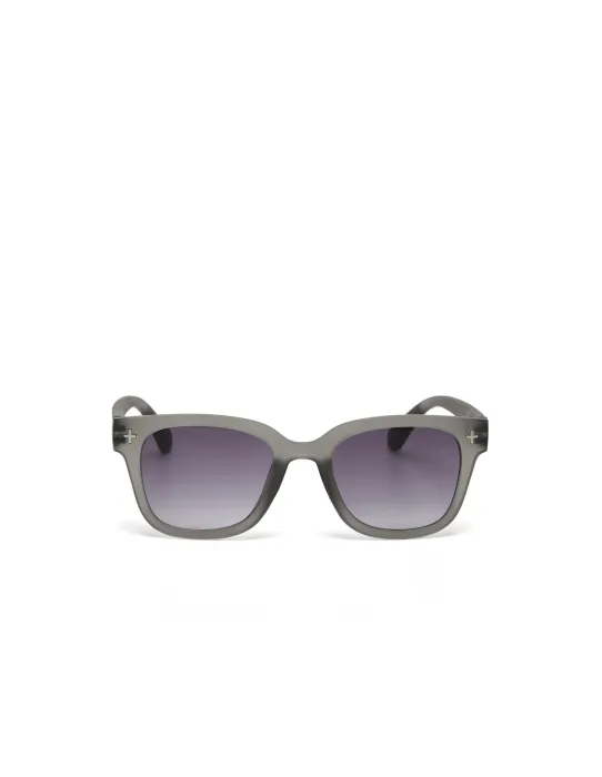 Gafas de Sol Okkia Giovanni Gris | Montura Cuadrada Soft Touch UV 400 | Maldita