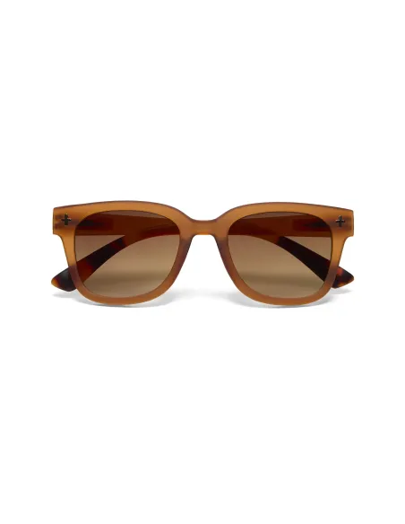 Gafas de Sol Okkia Giovanni Brown | Montura Cuadrada Marrón Soft Touch UV 400 | Maldita