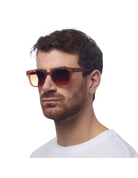 Gafas de Sol Okkia Giovanni Brown | Montura Cuadrada Marrón Soft Touch UV 400 | Maldita