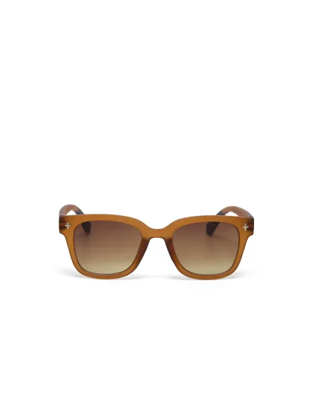 Gafas de Sol Okkia Giovanni Brown | Montura Cuadrada Marrón Soft Touch UV 400 | Maldita