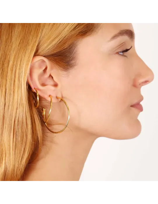 Pendientes Aros Anartxy Marlene · Aros pequeños 20 mm en dorado y plateado