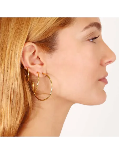Pendientes Aros Anartxy Marlene · Aros pequeños 20 mm en dorado y plateado