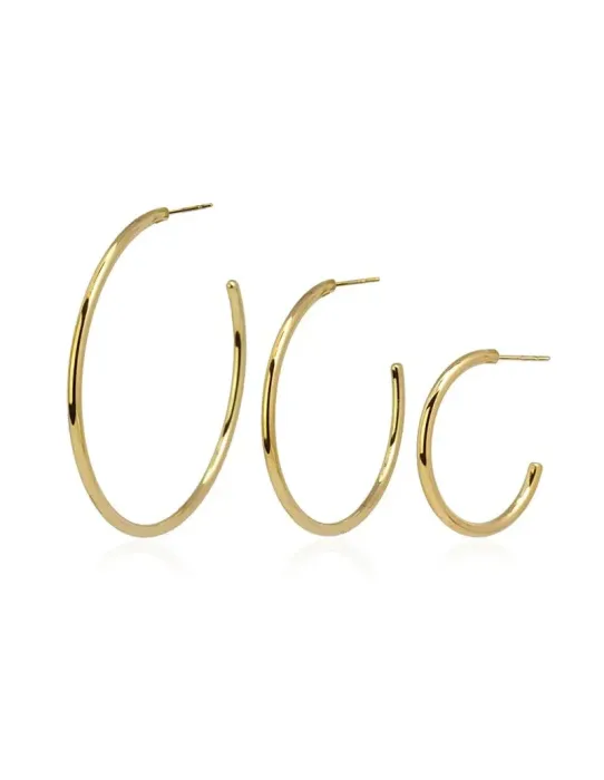 Pendientes Aros Anartxy Marlene · Aros pequeños 20 mm en dorado y plateado
