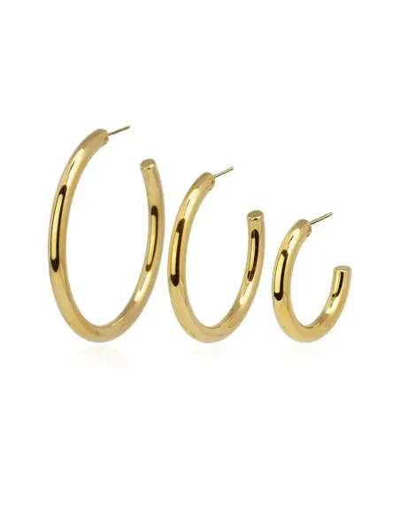 Pendientes Aros Anartxy Marciala · Aros medianos en dorado y plateado