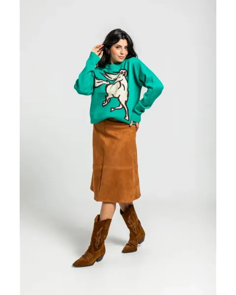 Falda Capa Antelina Marrón · Lolina Freedoom