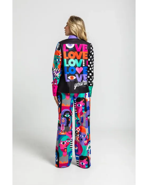 Camisa Combinada Caras Picasso · Lolina ImPERFECTA