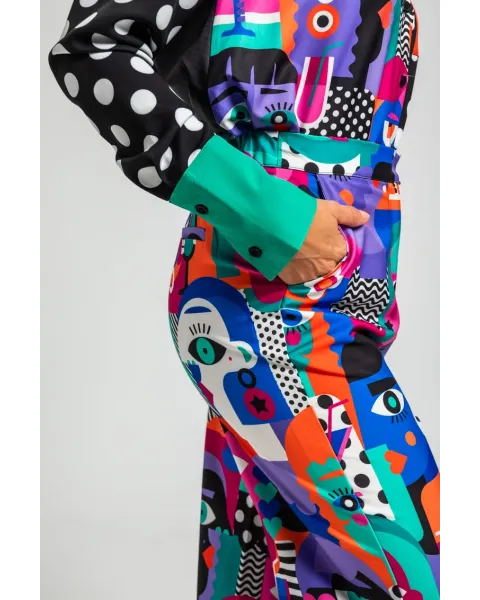Camisa Combinada Caras Picasso · Lolina ImPERFECTA