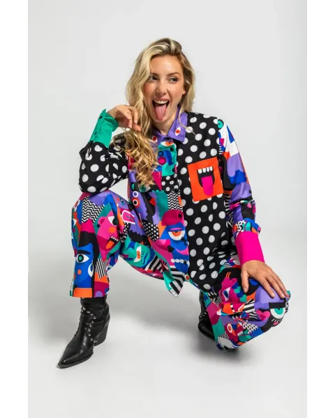 Camisa Combinada Caras Picasso · Lolina ImPERFECTA