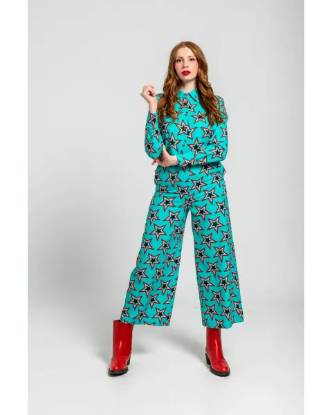 Pantalón Culotte Estrellas Bowie · Lolina Starwoman