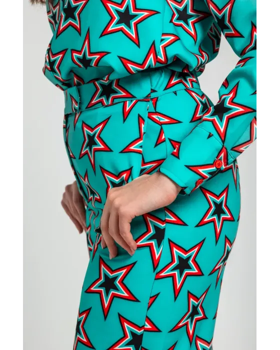 Pantalón Culotte Estrellas Bowie · Lolina Starwoman