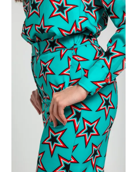 Pantalón Culotte Estrellas Bowie · Lolina Starwoman
