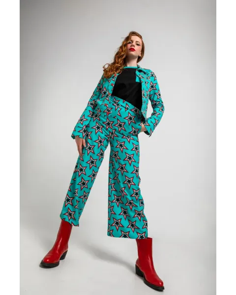 Pantalón Culotte Estrellas Bowie · Lolina Starwoman