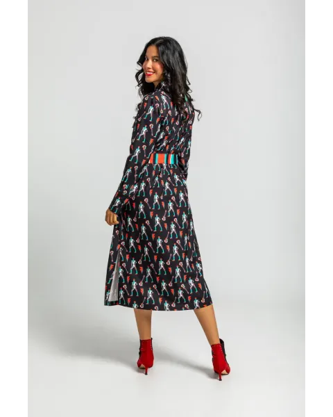Vestido Camisero Safari Bowie y Rayos · Lolina Let’s Dance