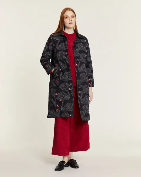 Abrigo PepaLoves Cisnes Forro Acolchado · AW25