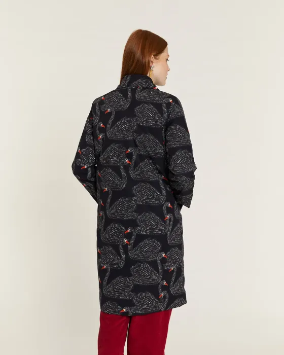Abrigo PepaLoves Cisnes Forro Acolchado · AW25