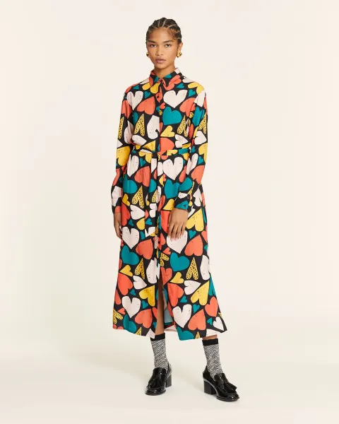 Vestido PepaLoves Corazones Camisero · AW25