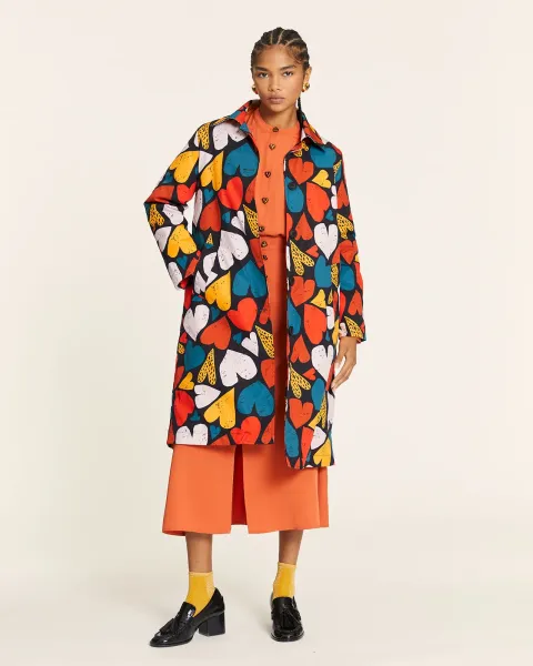 Abrigo PepaLoves Corazones Forro Acolchado · AW25
