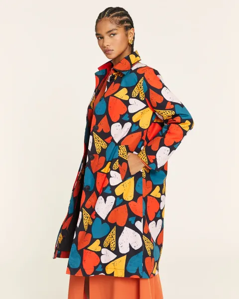 Abrigo PepaLoves Corazones Forro Acolchado · AW25