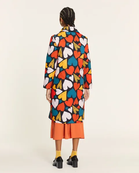 Abrigo PepaLoves Corazones Forro Acolchado · AW25