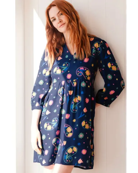 Vestido Mini Sugarhill Brighton Pollyanna Smock · Moda sostenible y colorida