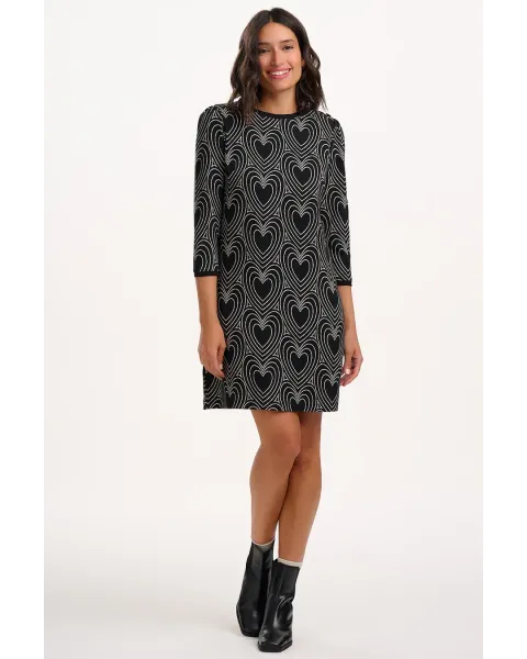 Vestido Mini Sugarhill Brighton Heart Explosion · Estampado de corazones
