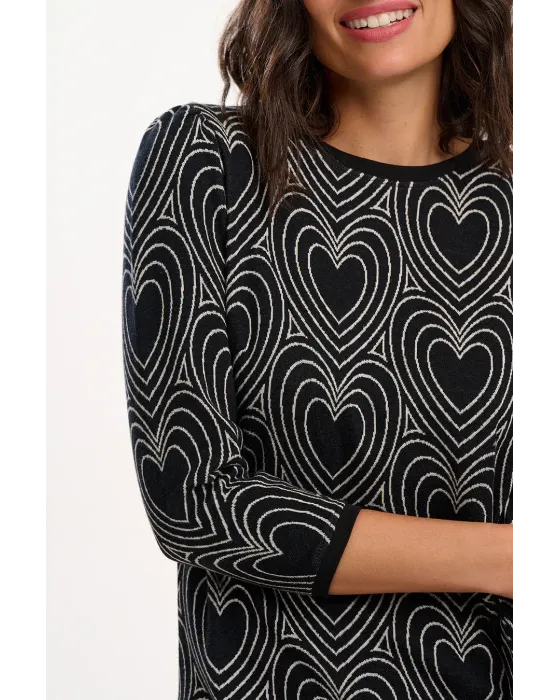 Vestido Mini Sugarhill Brighton Heart Explosion · Estampado de corazones
