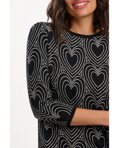 Vestido Mini Sugarhill Brighton Heart Explosion · Estampado de corazones
